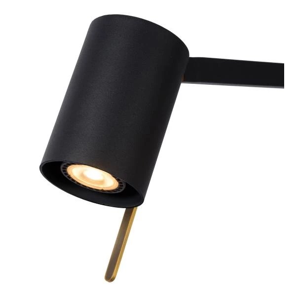 Lucide LESLEY - Bureaulamp - 1xGU10 - Zwart - detail 2